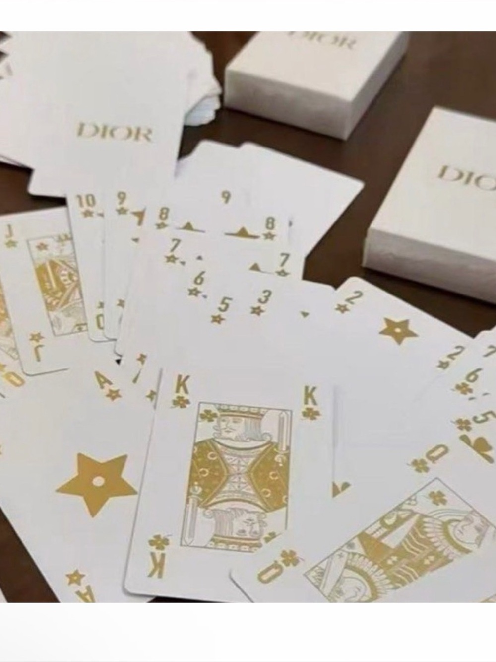 NWT Dior Playing Cards white and gold edition - Dior Beauty
